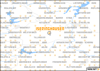 map of Iseringhausen