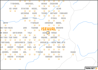 map of Isewual
