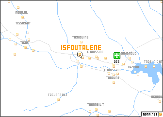 map of Isfoutalene