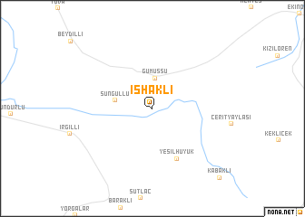 map of İshaklı