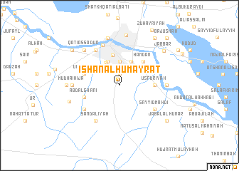 map of Īshān al Ḩumayrāt
