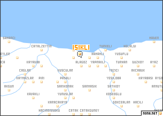 map of Işıklı