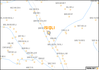 map of İşıqlı