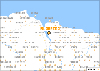 map of Isla Becoa
