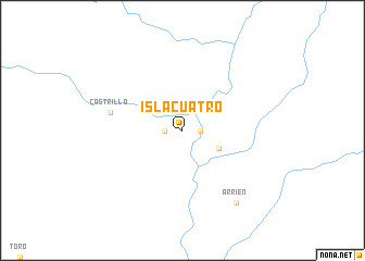 map of Isla Cuatro