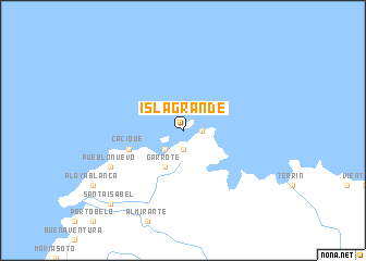 map of Isla Grande