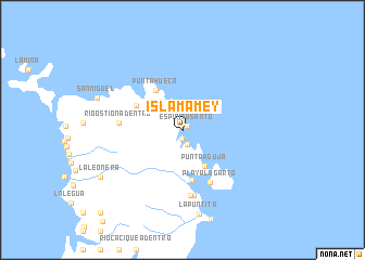 map of Isla Mamey