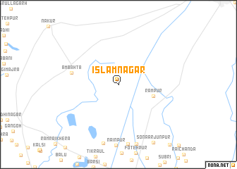 map of Islāmnagar