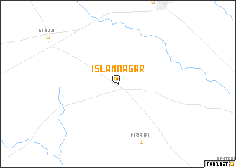 map of Islāmnagar