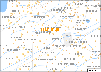 map of Islāmpur