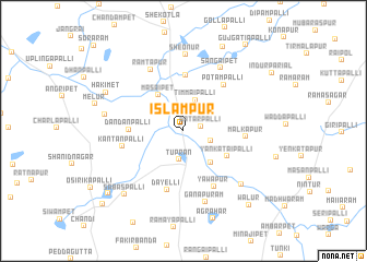 map of Islāmpur