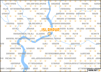 map of Islāmpur