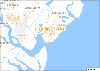 map of Island Retreat