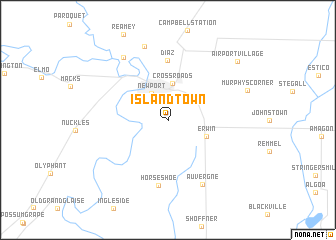 map of Island Town