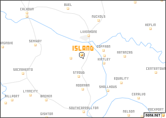 map of Island