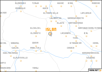 map of Islán
