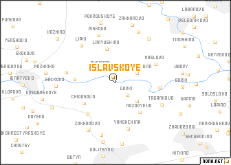 map of Islavskoye