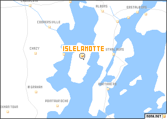 map of Isle la Motte