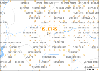 map of Isletas