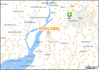 map of Ismāīlābād