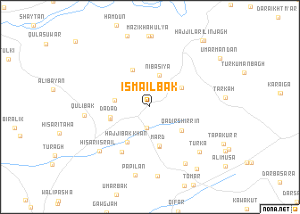 map of Ismā‘īl Bak