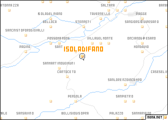 map of Isola di Fano