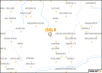 map of Isola