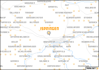 map of Ispringen