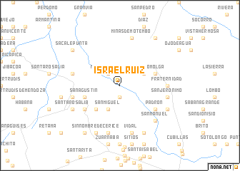 map of Israel Ruiz