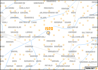 map of Isro