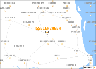 map of Issele Azagba