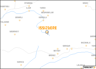 map of Issızdere