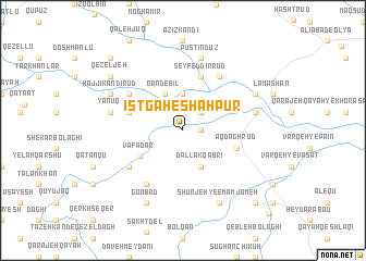map of Īstgāh-e Shāhpūr