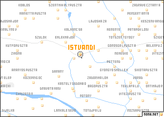 map of Istvándi