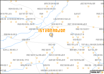 map of Istvánmajor