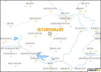 map of Istvánmajor