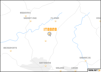 map of Itaara