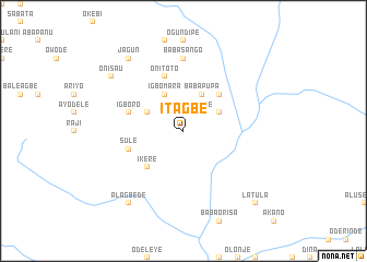 map of Itagbe