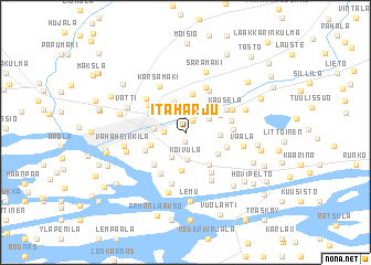 map of Itäharju