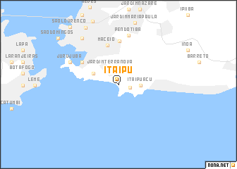 map of Itaipu