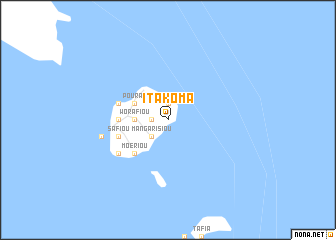 map of Itakoma