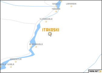 map of Itäkoski