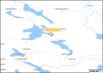 map of Itäkoski