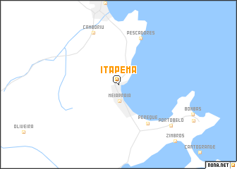 map of Itapema