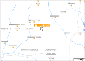 map of Itapicuru