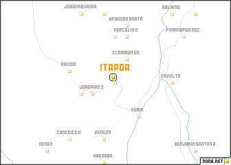 map of Itapoã
