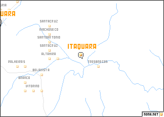 map of Itaquara