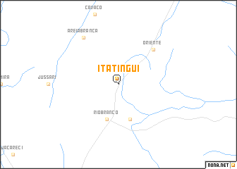 map of Itatingui