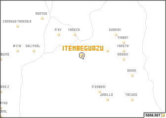 map of Itembeguazú