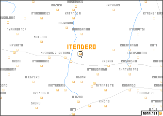 map of Itendero